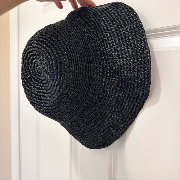 NWOT ‘S Max Mara Label-cut Wide-brimmed Raffle Effect Cloche Size: S/M Spring - Picture 10 of 14